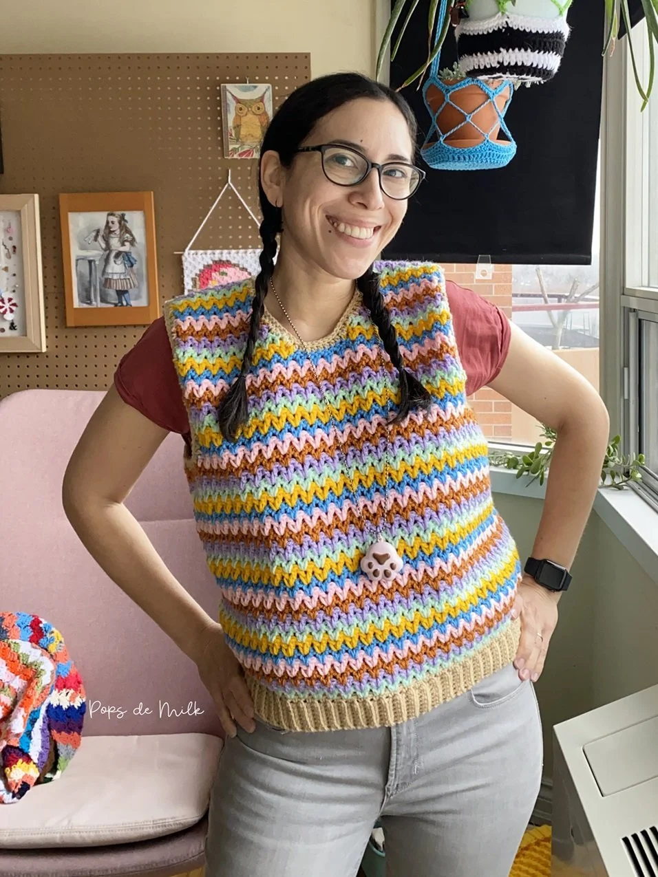 Fiesta Crochet Vest - Add Some Color to Your Wardrobe — Pops de